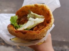 -小红车炸蛋葱油饼