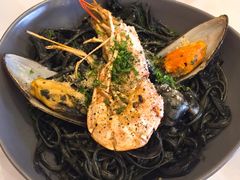 大虾海鲜墨鱼汁扁面-打趸BTC·Breaktime cafe(北京路店)