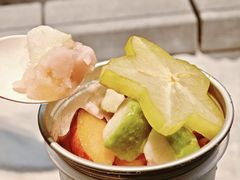 手炒岭南甘草四果炒冰-喜茶(深圳万象城黑金店)