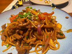 黑椒牛肉炒意面-海宁名门百合(文宗南路店)