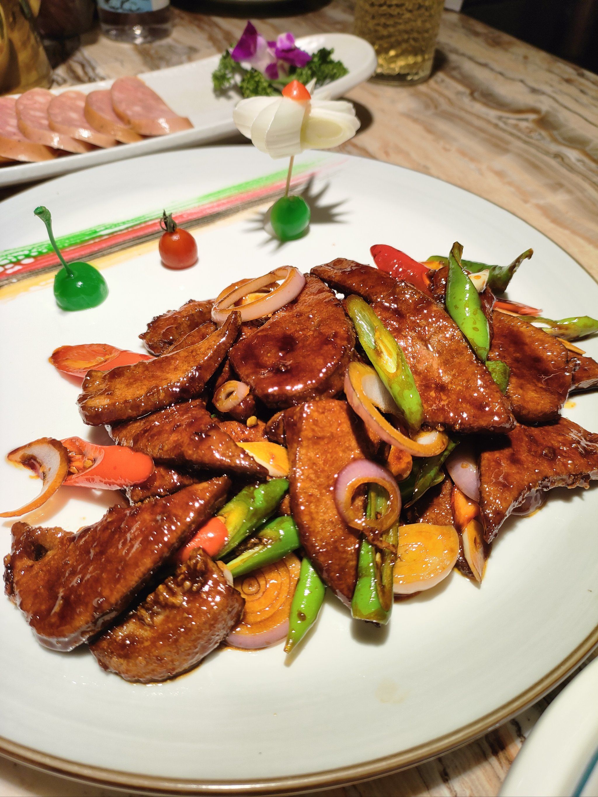 Sautéed Duck Livers in Oil (Yóu Bào Yā Gān)