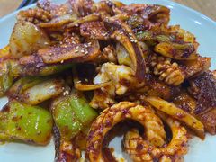 辣炒鱿鱼-贤花饭店(城阳店)