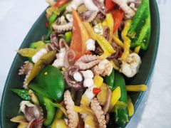 爆炒八爪鱼-阿尔法海鲜排档(爱琴海店)