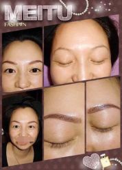 2宝辣妈在本店做的六度空间黛运眉美瞳眼线-艾妃罗高科美肤美甲美睫健康管理