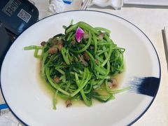 碎油渣炒鸡毛菜-北平楼·烤鸭·北京菜(牡丹园店)