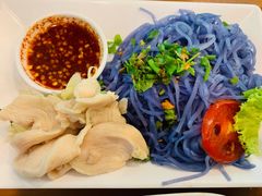 -蝶豆花蓝面条