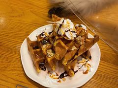 燕麦焦糖华夫饼-猫小主咖啡·猫咖cat cafe(福田店)