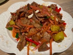 小炒牦牛肉-缘生态云南菜·野生菌庭院餐厅(华侨城店)