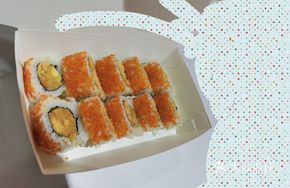 Soy Sauce Egg Yolk Roll Sushi