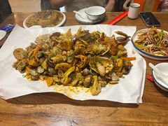 -东来菜馆•手抓海鲜家常菜•海鲜锅贴(鸽子窝店)