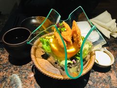 香煎比目鱼沙拉-花隐日式怀石料理(万象城购物中心店)