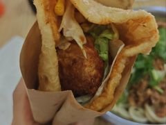 -小红车炸蛋葱油饼