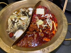 菌汤鸳鸯锅-沸炉重庆老火锅(军事博物馆店)