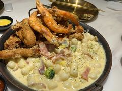 炸鸡配奶油年糕-HOTISLAND海鸡岛·韩国料理(江南西店)