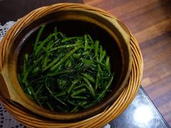 啫啫虾酱空心菜-熠盛粤味·顺德桑拿鸡(永康路店)