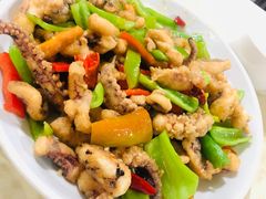 干煸鱿鱼-满口香饭店