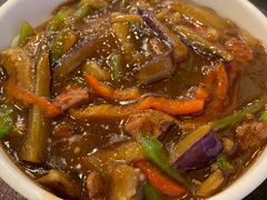 驴肉茄丝面-乡村驴肉馆羊蝎子