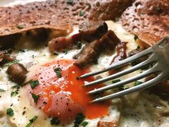 鸡蛋蘑菇熏肉荞麦可丽饼-RAC BAR(安福路店)