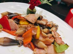 茶树菇烧猪颈肉-上海1号私藏菜(静安店)