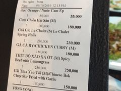 账单-Le Chalet Dalat