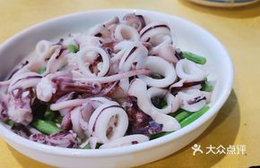 Boiled Squid with Green Beans
