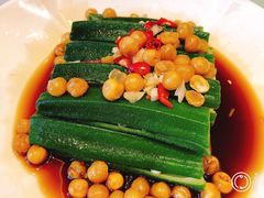 凉拌秋葵-旺顺阁鱼头泡饼(小红门店)