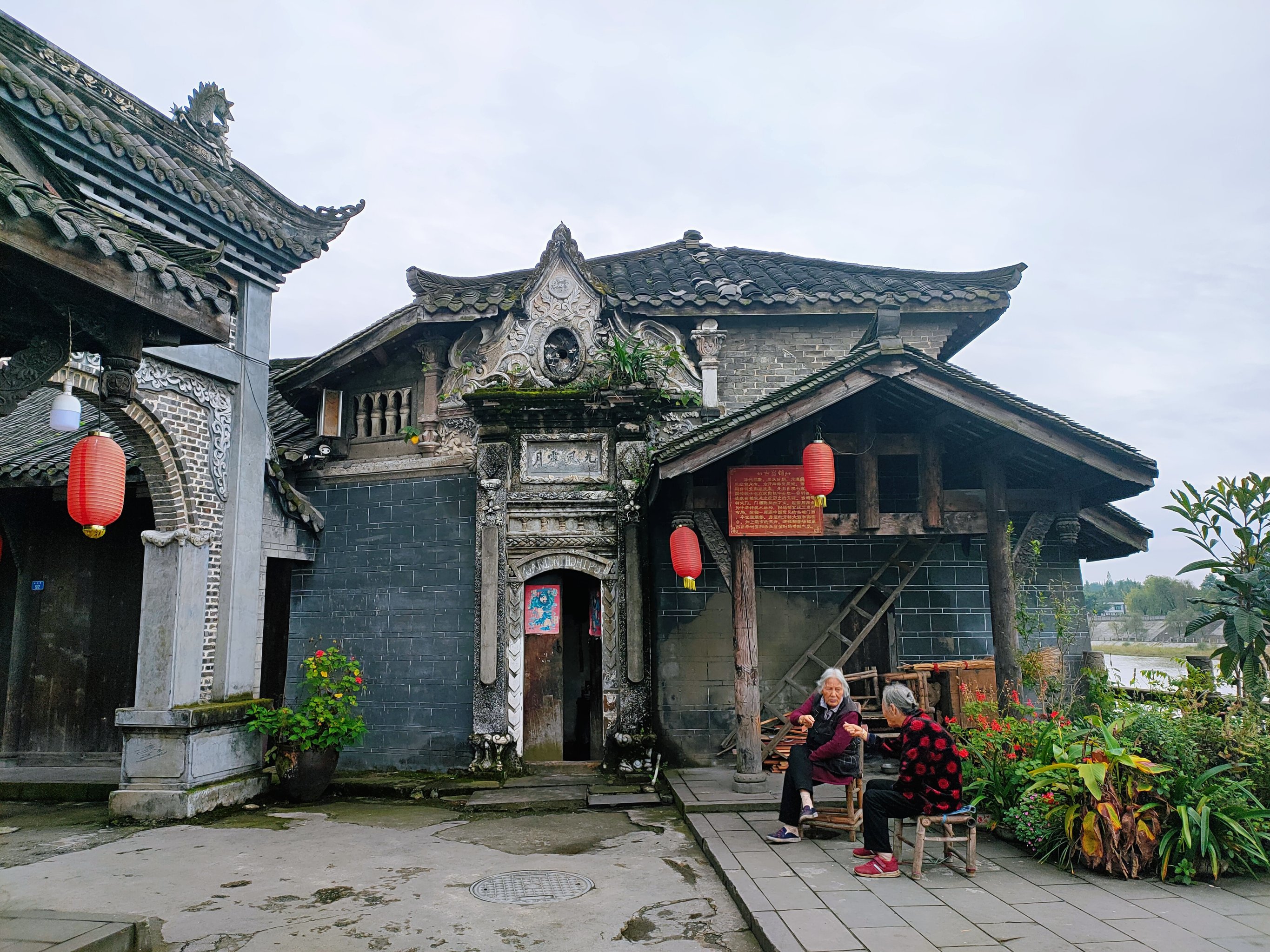 成都崇州元通古镇4a景区,历史悠久,水资