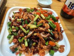 姜葱小河虾-61号餐吧(兴坪古镇漓江店)