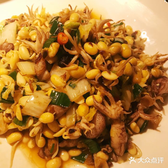 杭越小鲜·品质浙菜(来福士店)豆芽炒叽咕图片