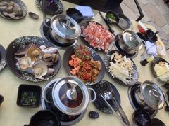 品种还算丰盛-三亚海韵度假酒店·渔人码头海鲜火锅BBQ自助餐厅·落日吧