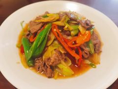 酸木瓜炒牛肉-紫滇源云南生态菜(丹凤街店)