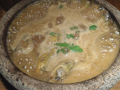 白洋淀石锅嘎鱼-小放牛炒菜馆(三丰店)