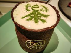 燕麦巧克力饼干杯(抹茶)-茶是一枝花泡茶店