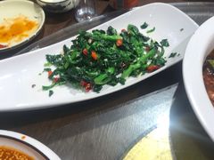 炝拌油菜苔-粗茶淡饭•陕菜•家常菜