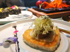 法式香煎鹅肝(客)-蜜桃花开·中西融合菜E&W(南长街店)