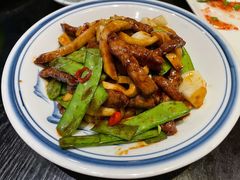 碧绿山珍炒牛柳-柒园·三十年创意杭帮菜(龙湖滨江天街店)
