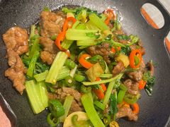 小炒黄牛肉-东方亚克西餐厅(西康路店)