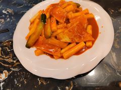 鱼饼炒年糕-桃园中华料理炸酱面(燕儿岛路店)