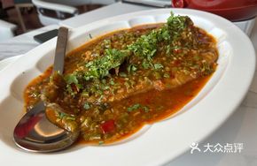 Braised Sea Bass with Fermented Green Beans