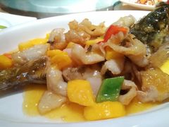 香芒烩漓江鲈鱼-渔太泰漓江小馆·广西融合菜(西街店)