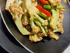 干锅有机花菜-老头儿油爆虾·知味杭州(爱琴海购物中心)