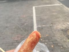 面拖火腿肠-阿婆油墩子(五里桥路188弄小区店)