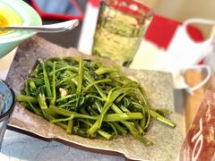 虾酱炒通菜-暹罗湾东南亚餐厅
