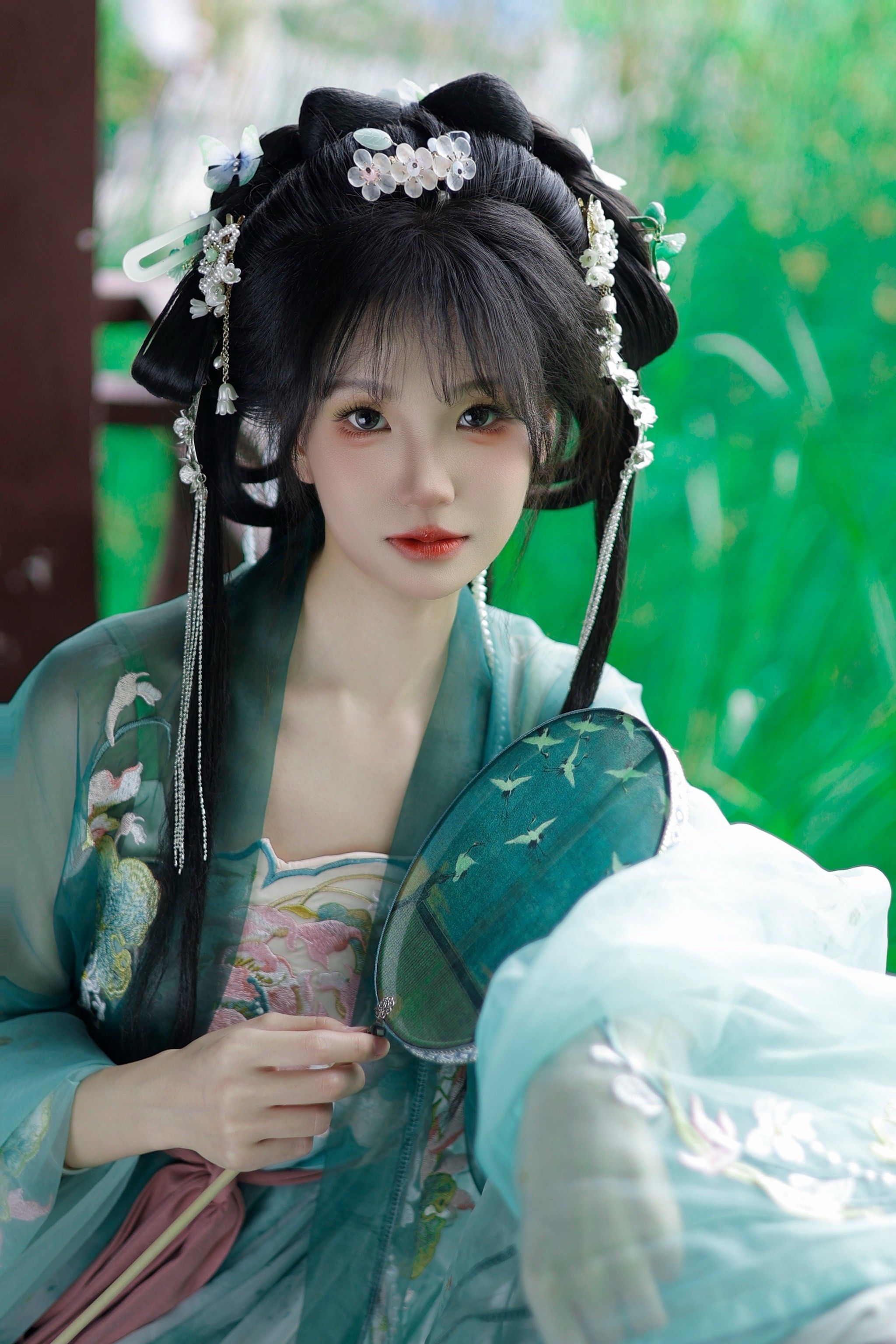 在西安蹲到超值两位数的汉服造型了