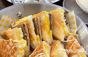 Steak Corn Cheese Sandwich