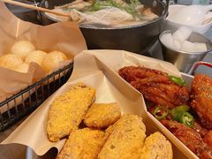 炸鸡翅一半一半-富乐满韩国正宗炸鸡韩国料理(虹泉路店)