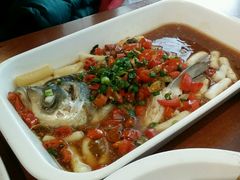 我吃我爱的鱼头（半只）-老头儿油爆虾(星光一期店)