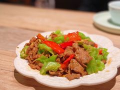 小炒牦牛肉-缘生态云南菜·野生菌庭院餐厅(华侨城店)