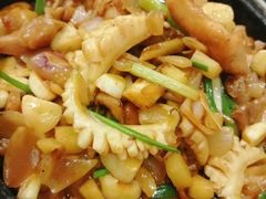 石锅鲍鱼葵花鸡-南山鲜虾面·活鲜小馆·海味大连菜(南山总店)