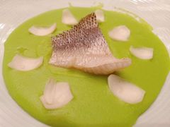 鸡油煮鲈鱼蚕豆汁-汇贤府·李氏鲁菜(五棵松店)